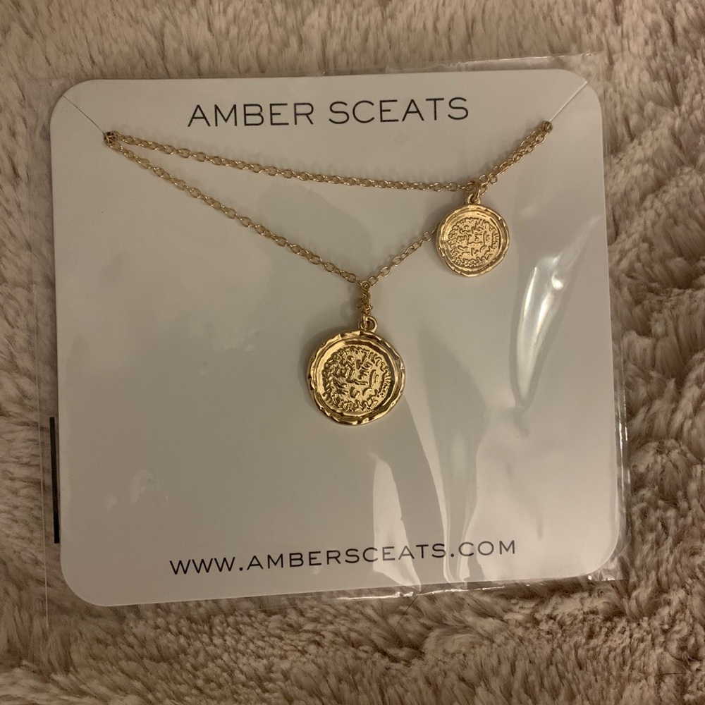 Amber Sceats Double Coin Necklace